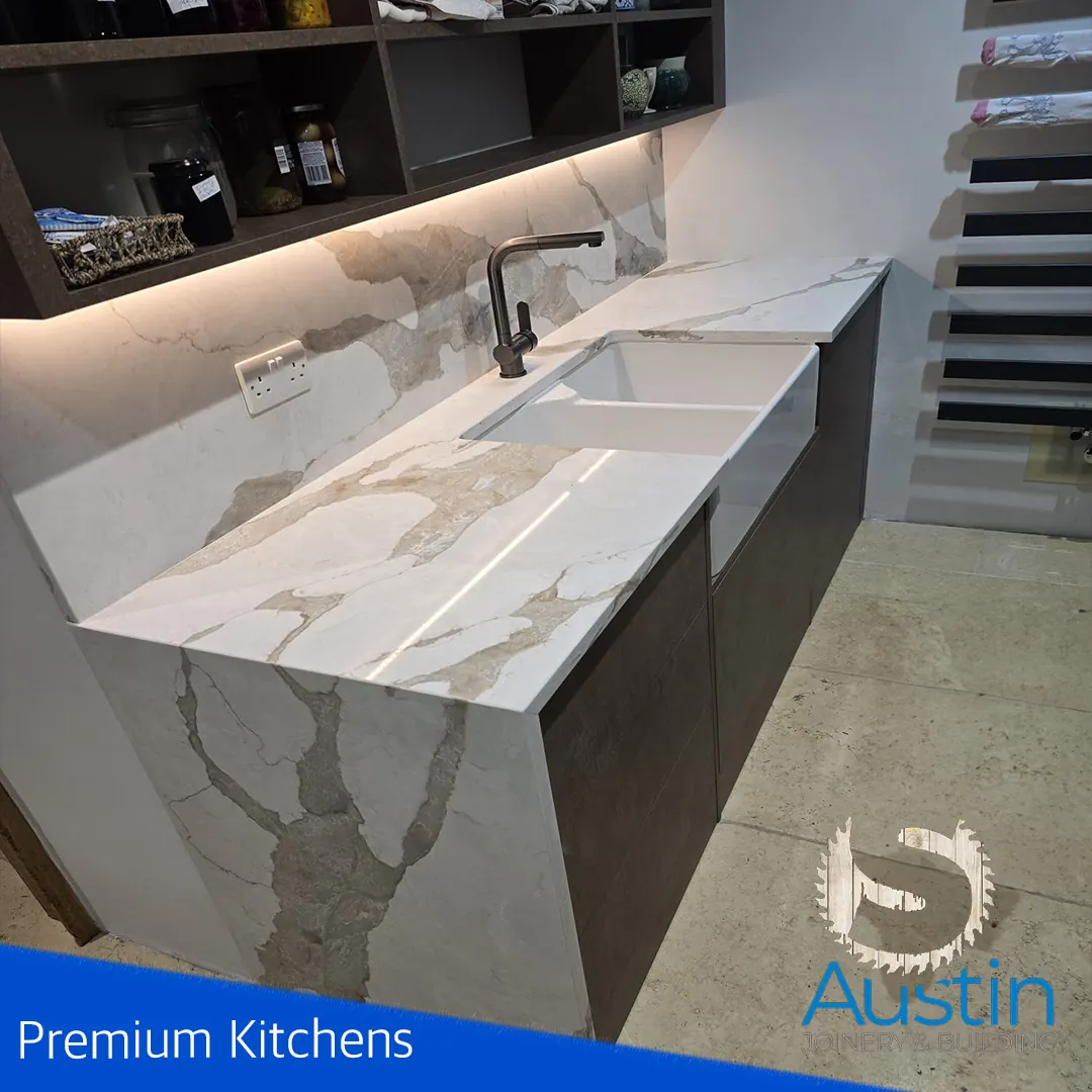 Completed kitchen project in Derbyshire