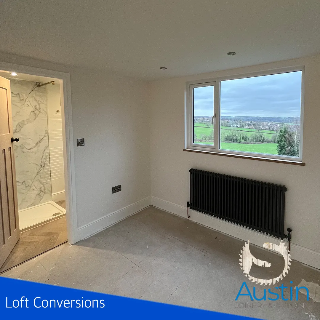 Loft conversion project in Derbyshire