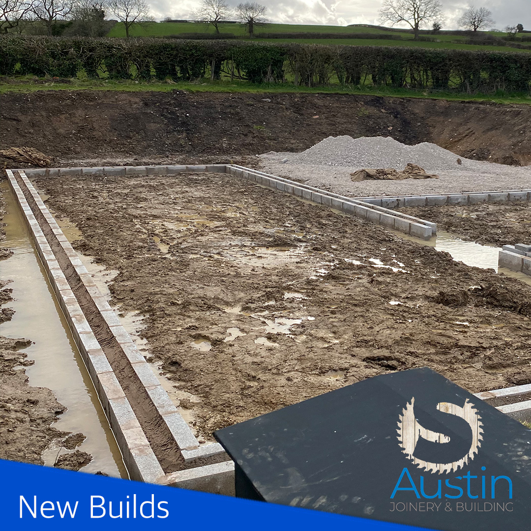 New build house project in Derbyshire