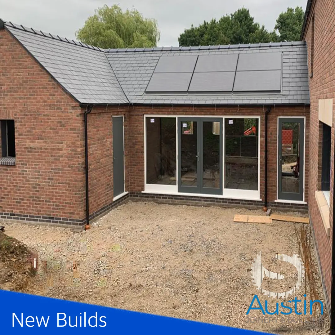 New build property under construction in Derbyshire